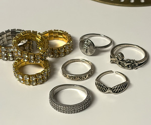 Large rings Set + FREE 2 rings (2 foto / 4)