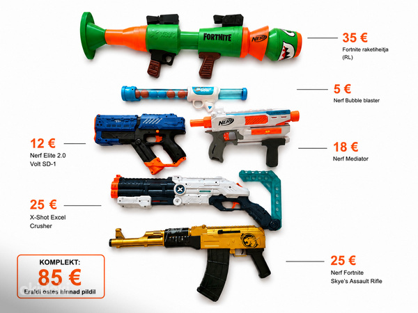 Nerf püstolid/Fortnight