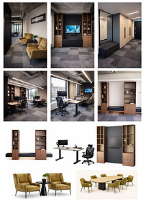 Premium kontorimööbli komplekt kontorisse / coworking'usse (1 foto / 1)