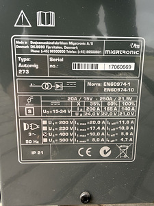 Keevitus Migatronic AutoMig 273 (4 foto / 5)