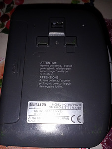 Kaseti mängija "AIWA" patareid+adapter.kaasas kantav. (4 foto / 4)