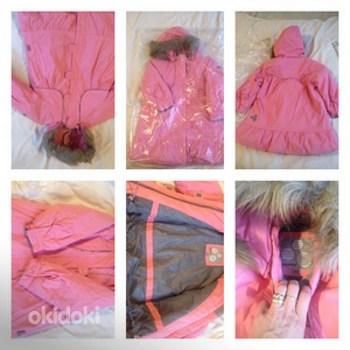 Huppa новое зимнее пальто на девочку 104, подходит до 110 (фото #1)