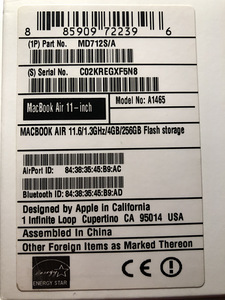 Mac Book Air 256GB (4 foto / 4)