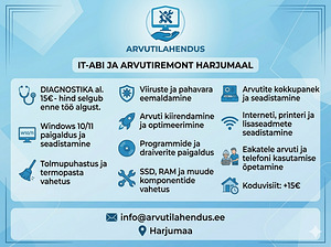 IT-abi ja arvutiremont Tallinnas (1 foto / 1)