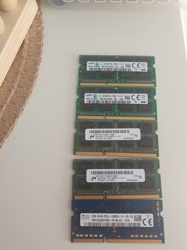 Sülearvuti mälu komplekt DDR3 / DDR3L (kokku 26GB)