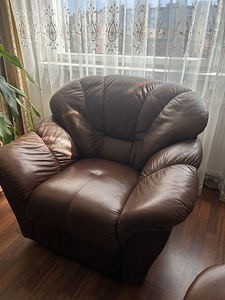 Кожаные кресла, 2 шт. (3 фото из 3)