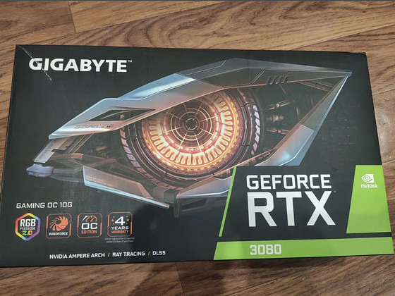 Müün videokaarti Gigabyte GeForce RTX 3080 10gb