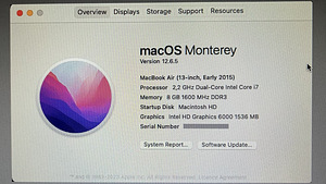 Apple MacBook Air 13" i7 2015 (10 foto / 10)
