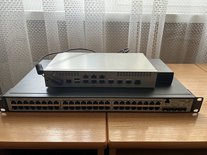 Fortinet FORTIGATE 80C + 3COM Baseline switch 2952-SFP Plus (1 foto / 4)