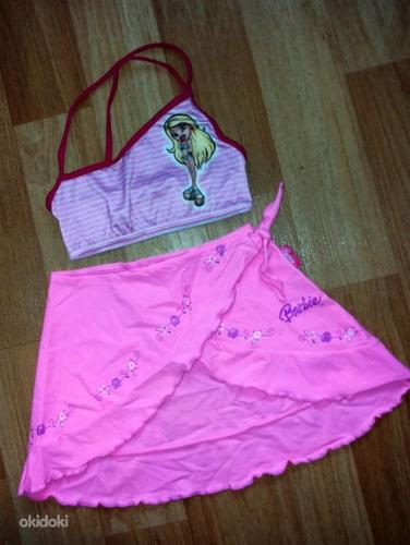 Розовая пляжная юбка и топ 4-6л. 110-116 (фото #1)