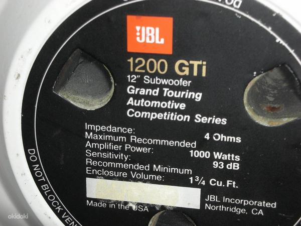 JBL 1200GTI — легендарный сабвуфер SQ (фото #2)