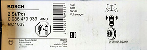 Audi/VW/Seat/Škoda pidurikettad-klotsid (5 foto / 6)