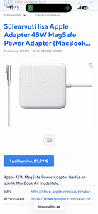 Apple 45W MagSafe Power Adapter (2 foto / 4)