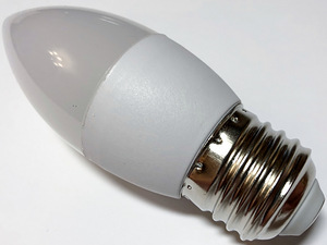 LED lamp 5,5W=40W, E27, Pled, C37, Pluvo (2 foto / 2)