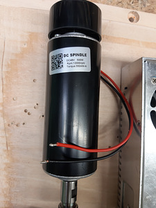 CNC spindel 500w + toiteplokk + juhtmed. Töökorras (2 foto / 6)