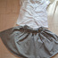 H&M белая блузка 140 размера и юбка с карманами (фото #1)