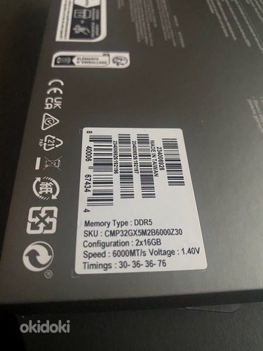 Оперативная память Corsair Tianium DDR5 2x16GB 6000Mhz CL30 (фото #4)