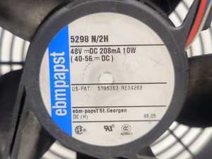 Ebmpapst 5298 48V 10W Serveri ventilaator (3 foto / 3)