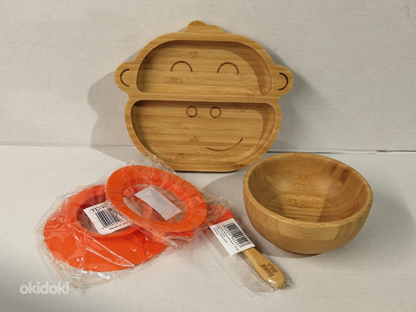 Комплект детской посуды из бамбука (фото #5)