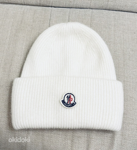 Uus! Moncler valge soe talvemüts