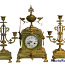 Часы бронзовые с подсвечниками. Франция. 19 век (фото #1)