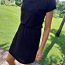 Черное ниспадающее платье для размера М. (фото #3)