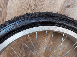 2 x velg ja rehv 2,50/85-16 Mopeed, Käru (8 foto / 9)