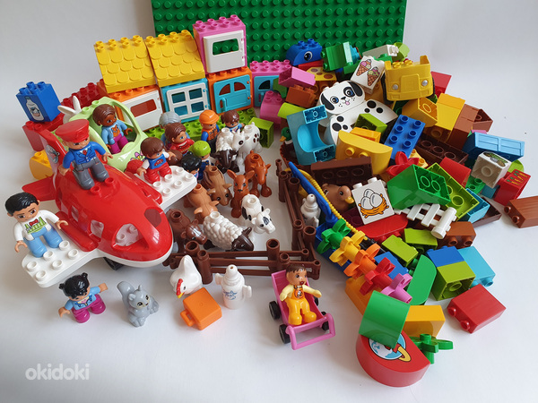 Lego Duplo + ehitusplaat (foto #1)