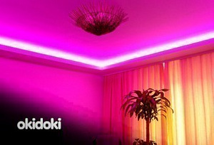 Led многоцветная водозащитная лента 12в, с пультом (2 фото из 3)
