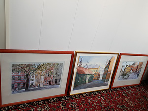 Красивая большая репродукция в деревянной раме. Смотрите фот (3 фото из 9)