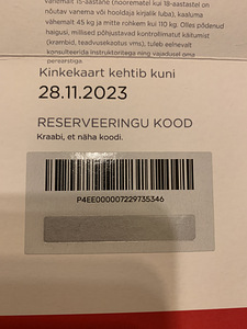 Langevarjuhüppe kinkekaart (5 foto / 5)