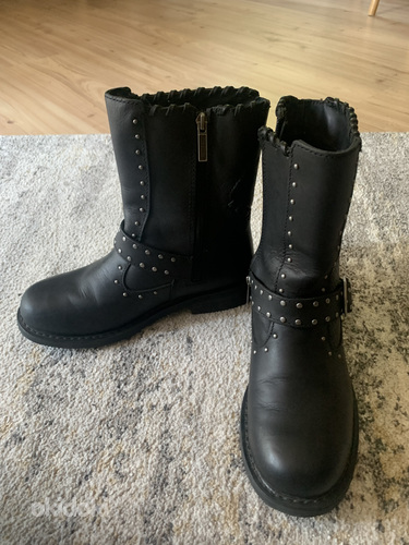 Кожаные женские сапоги Harley Davidson, р.39