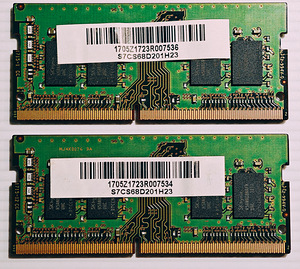 Sülearvuti mälu 16Gb (DDR4 RAM 8Gb x2) (2 foto / 2)