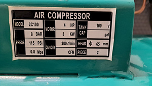 Korralik kompressor 100L. (6 foto / 7)