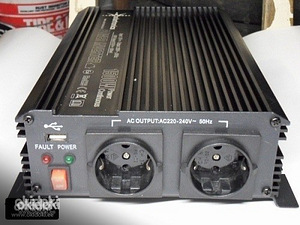 Inverter 1500 / 3000W, 24V-230V, usb 5v, uued (1 foto / 1)