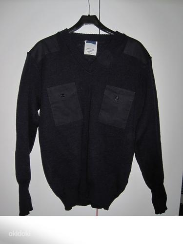 100% шерстяной британский военный матросский свитер Сделано в Великобритании (фото #1)