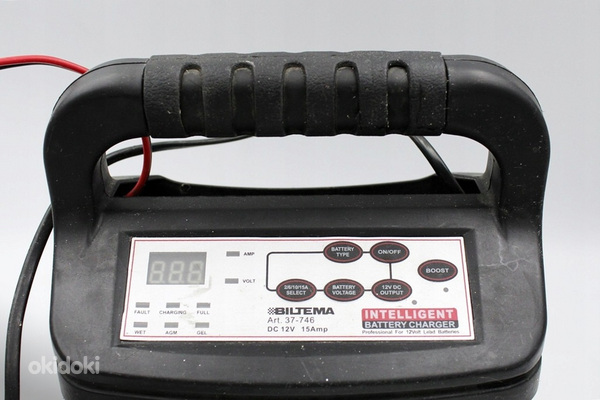 Зарядное устройство для автомобильных аккумуляторов Biltema intelligent (фото #2)