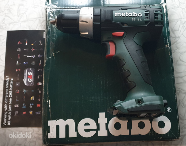 Akutrell BS 18 LT BL / 2x4,0 Ah LiHD Metabo täis komplekt !