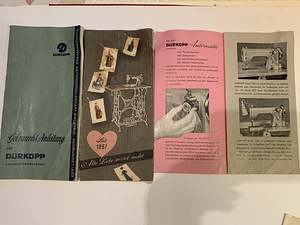Антик. эл. шв. машина DÜRKOPP в чехле 1954г (4 фото из 9)