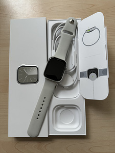 Apple Watch Series 9 GPS + Cellular, 45 mm, Stainless Steel (1 foto / 2)