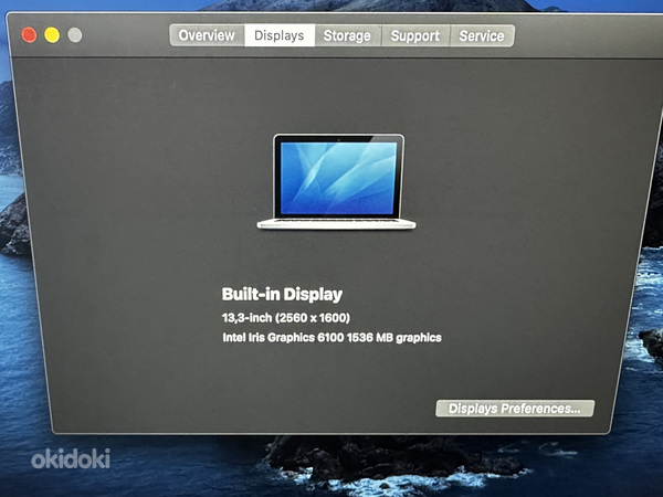 Sülearvuti MacBook Pro Retina 13,3 2015 i5 2,7GHz/16gb/500gb (foto #6)