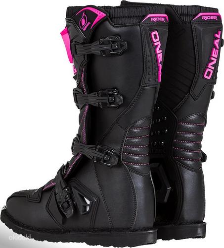Мотоциклетные ботинки o'Neal, черный/розовый, размер 6; новый (фото #2)