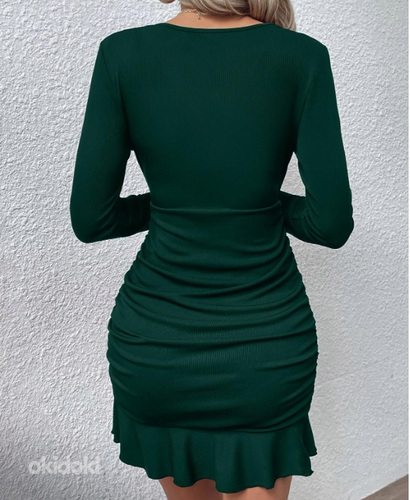 Зеленоватое платье; XS; новое (фото #3)