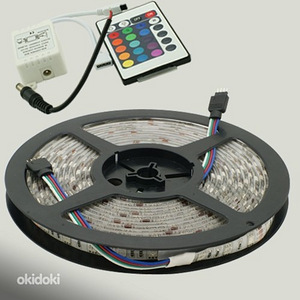 5m led 3528 rgb riba + kontroller + pult (1 foto / 3)