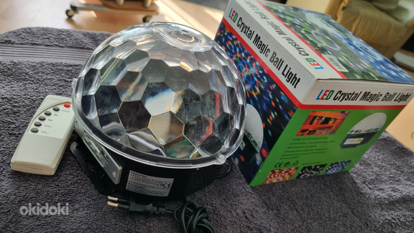 Диско-шар со светодиодной подсветкой RGB (с микрофоном и опцией MP3) (фото #2)