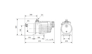 VEEAUTOMAAT GRUNDFOS MQ 3-45 1000W (3 foto / 3)