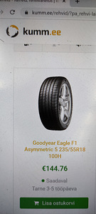235/55 R18 Goodyear Eagle F1 kumm (9 foto / 10)