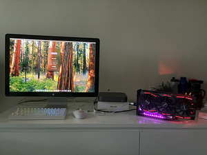 Mac mini 2018 i5 6core+Apple cinema display 24+egpu (5 foto / 5)