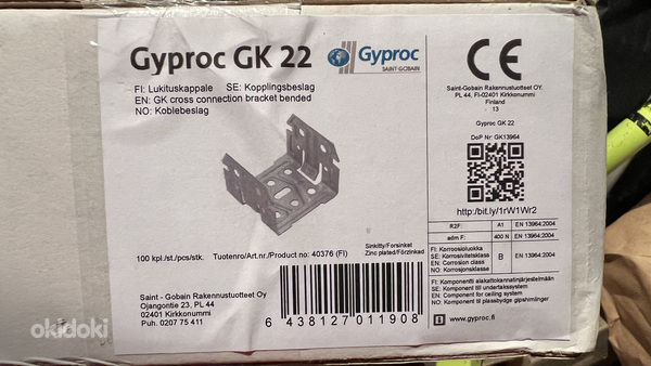 Ristlukusti Gyproc GK 22