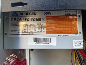 Vana ATX korpus + 400W toiteplokk (5 foto / 5)